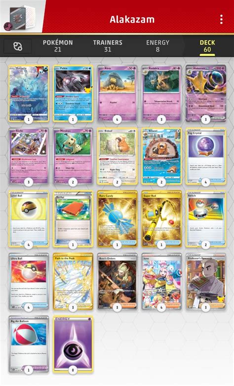 alakazam ex deck|Having trouble with Alakazam EX. : r/PTCGL .